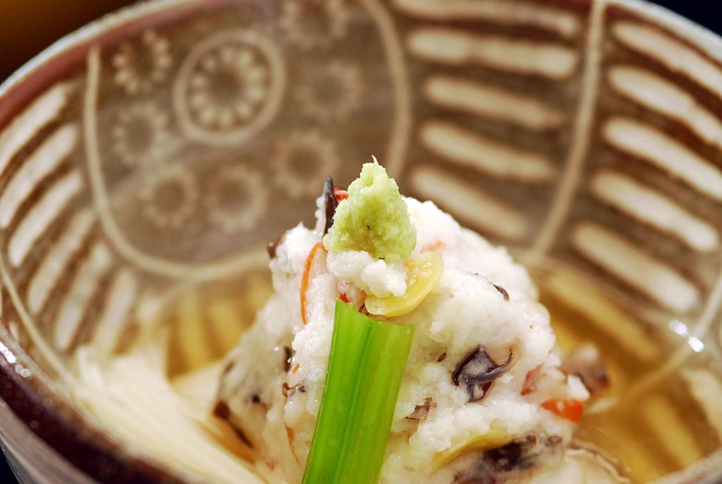 Hakone Tokinoshizuku Ξενοδοχείο Εξωτερικό φωτογραφία A close-up of a scallion on a dumpling